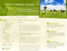 Tablet Screenshot of newforestdogs.co.uk